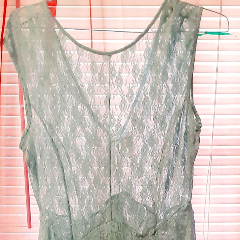 Lace see-through dress